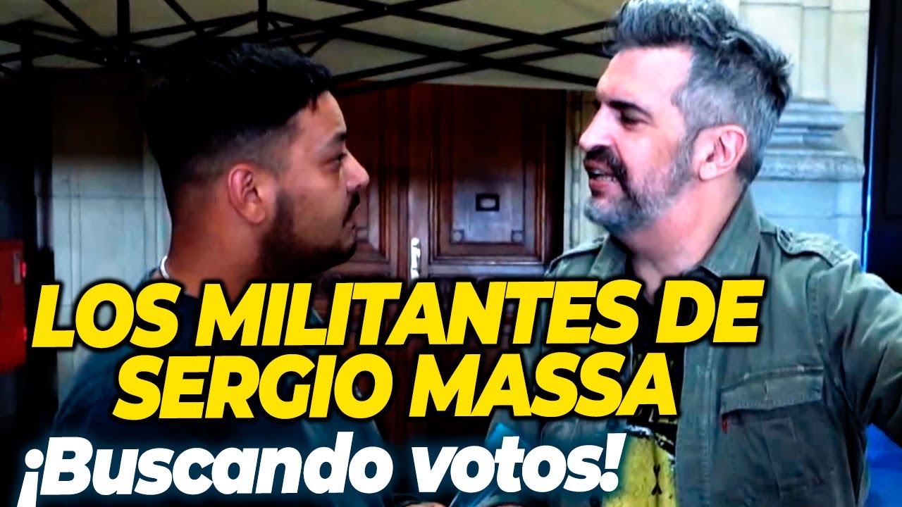 LA MILITANCIA DE SERGIO MASSA: Los militantes salen a buscar votos - Un informe de Martín Ciccioli