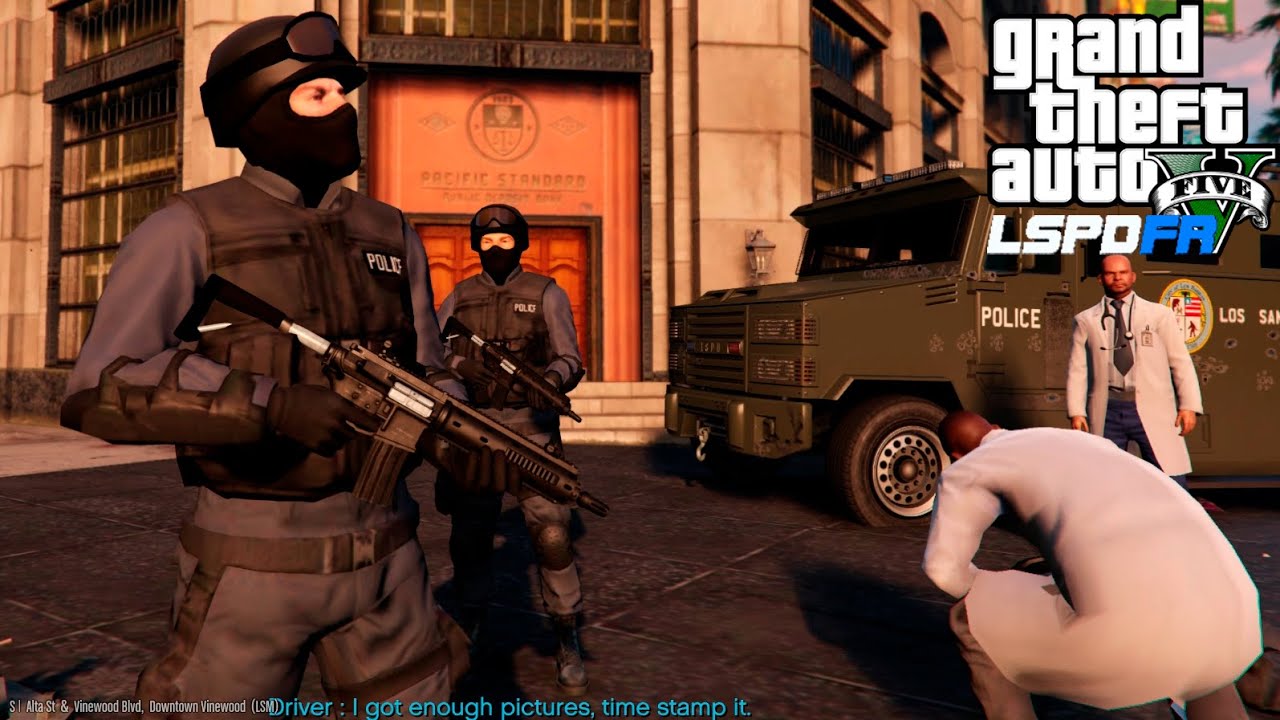 GTA 5 LSPDFR Bank Robbery - Police Mod 0.2b #20
