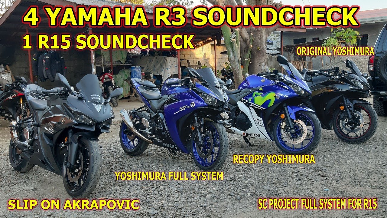 Yamaha r3 akrapovic vs yoshimura