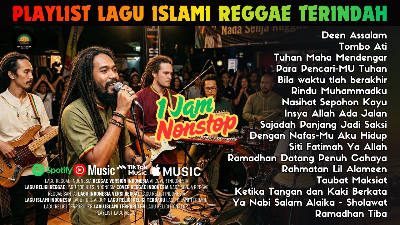 Lagu Islami Reggae Terindah 🌙 Playlist Paling Menyentuh | Nonstop 1 Jam | AI Cover Terbaik 2026
