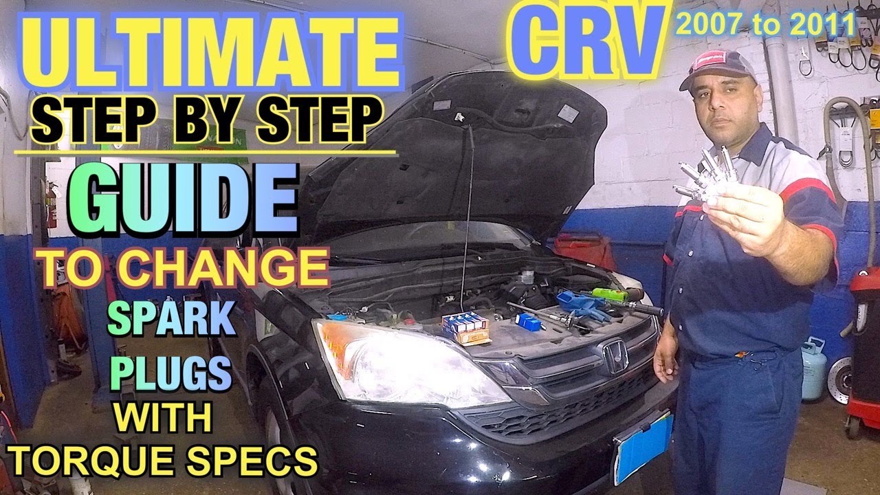 Как заменить свечи зажигания на Honda CRV 2006–2011. Момент затяжки свечей зажигания включен.