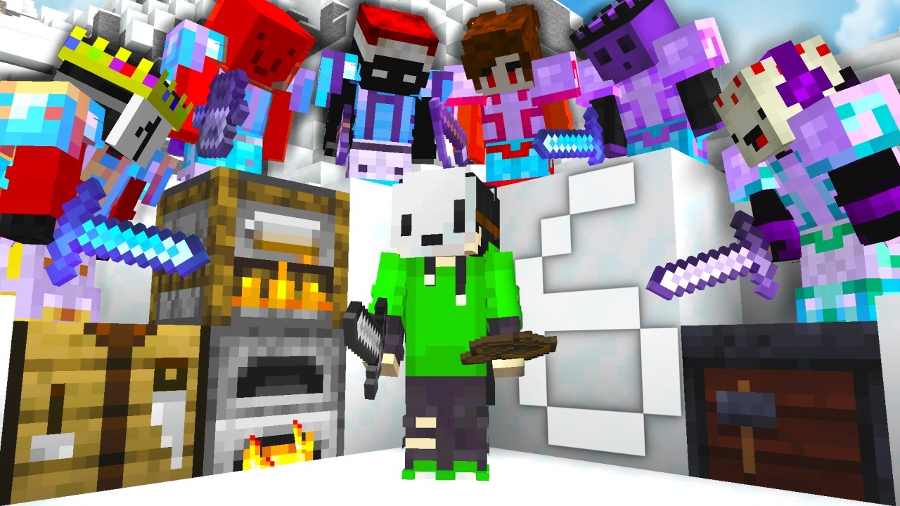 Minecraft Speedrunner VS 6 Hunters
