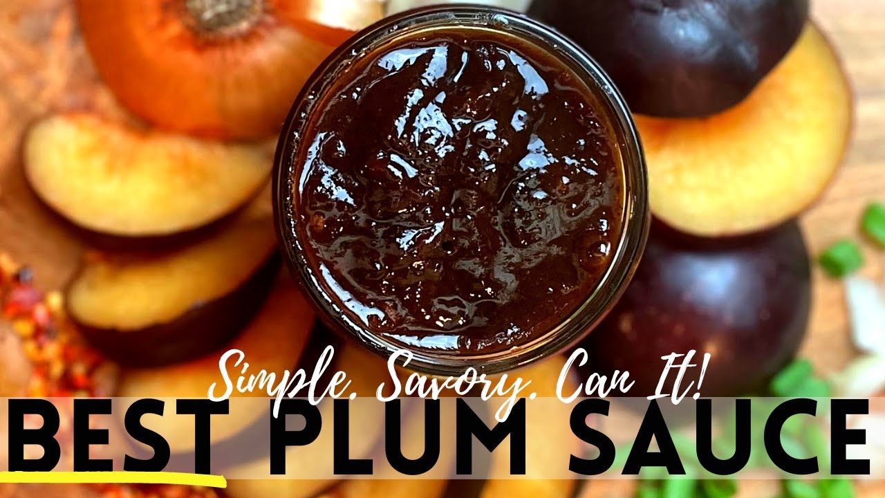 How to make PLUM SAUCE at HOME | Canning & Preserving Plums Recipe