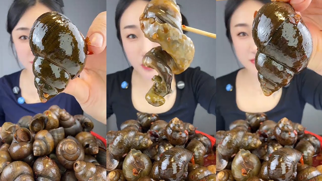 【Yummy】Spicy River Snails🐚🌶#mukbang#asmr