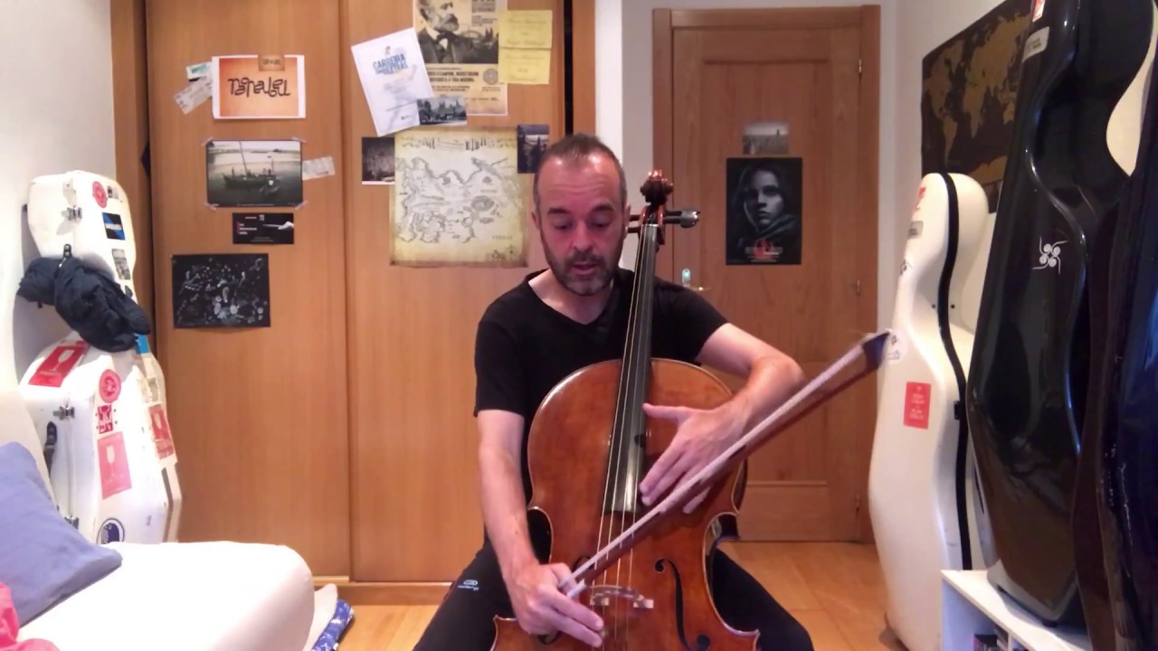 Técnica de arco en la realización de acordes en el cello