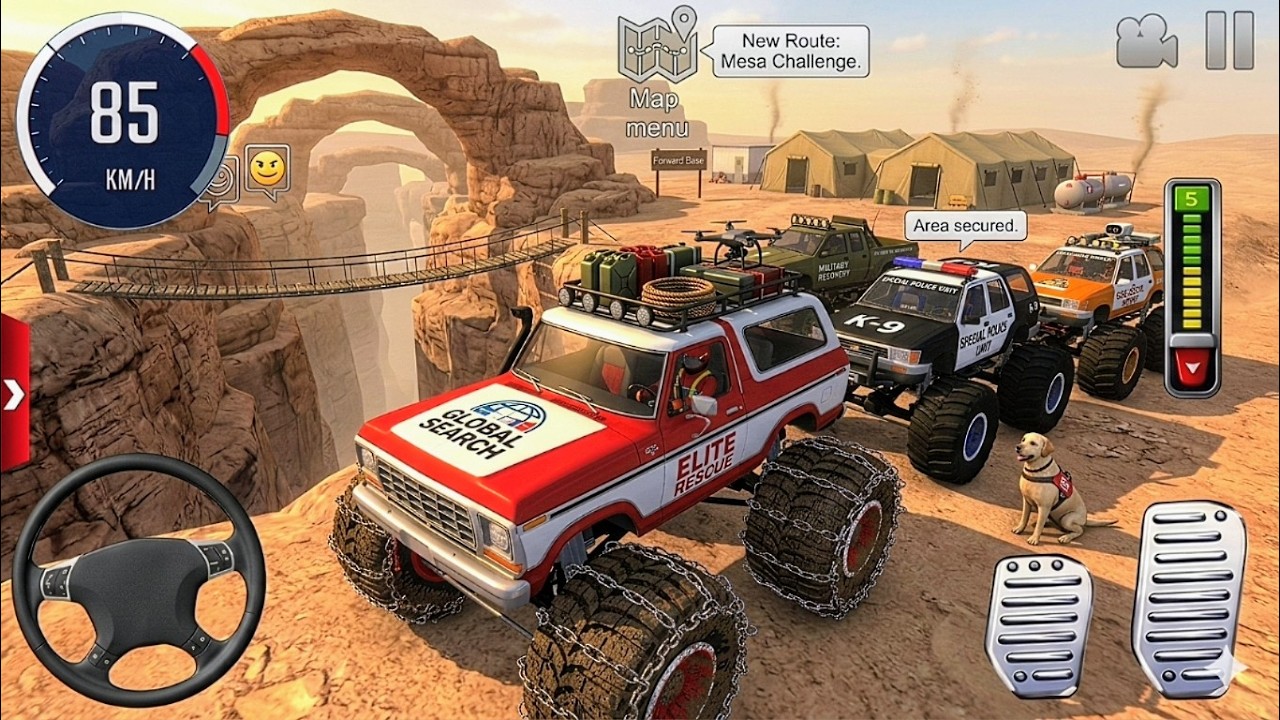Juegos De Carros - Police Monster Truck Impossible Driver #2 - Car Extreme Racing Android Gameplay