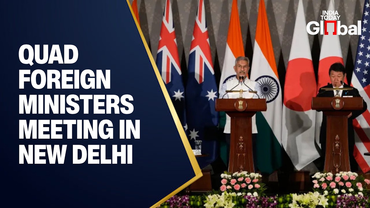 LIVE: Quad Foreign Ministers Meeting in New Delhi | India | USA | Indo-Pacific Security