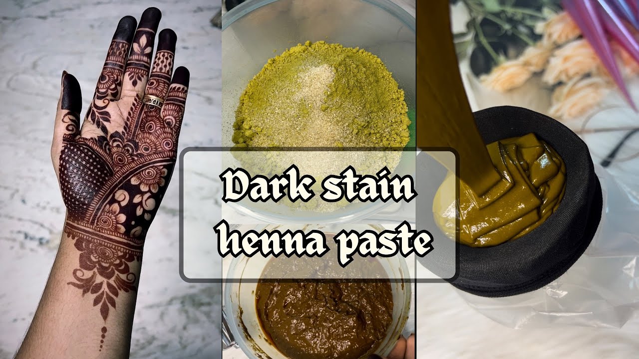 How to make henna paste | how to make mehandhi paste at home | how to make organic henna #henna