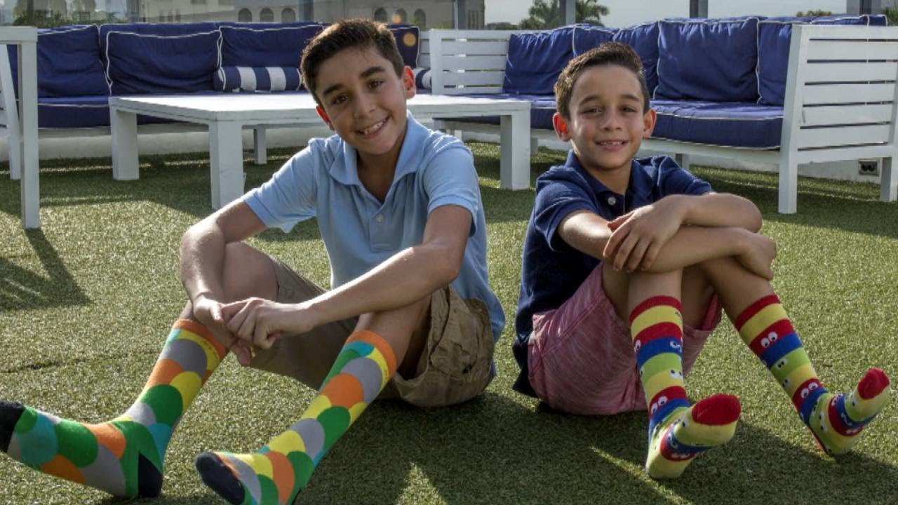 Florida Kid Entrepreneur Brothers Design and Sell 70,000 Socks for Charity