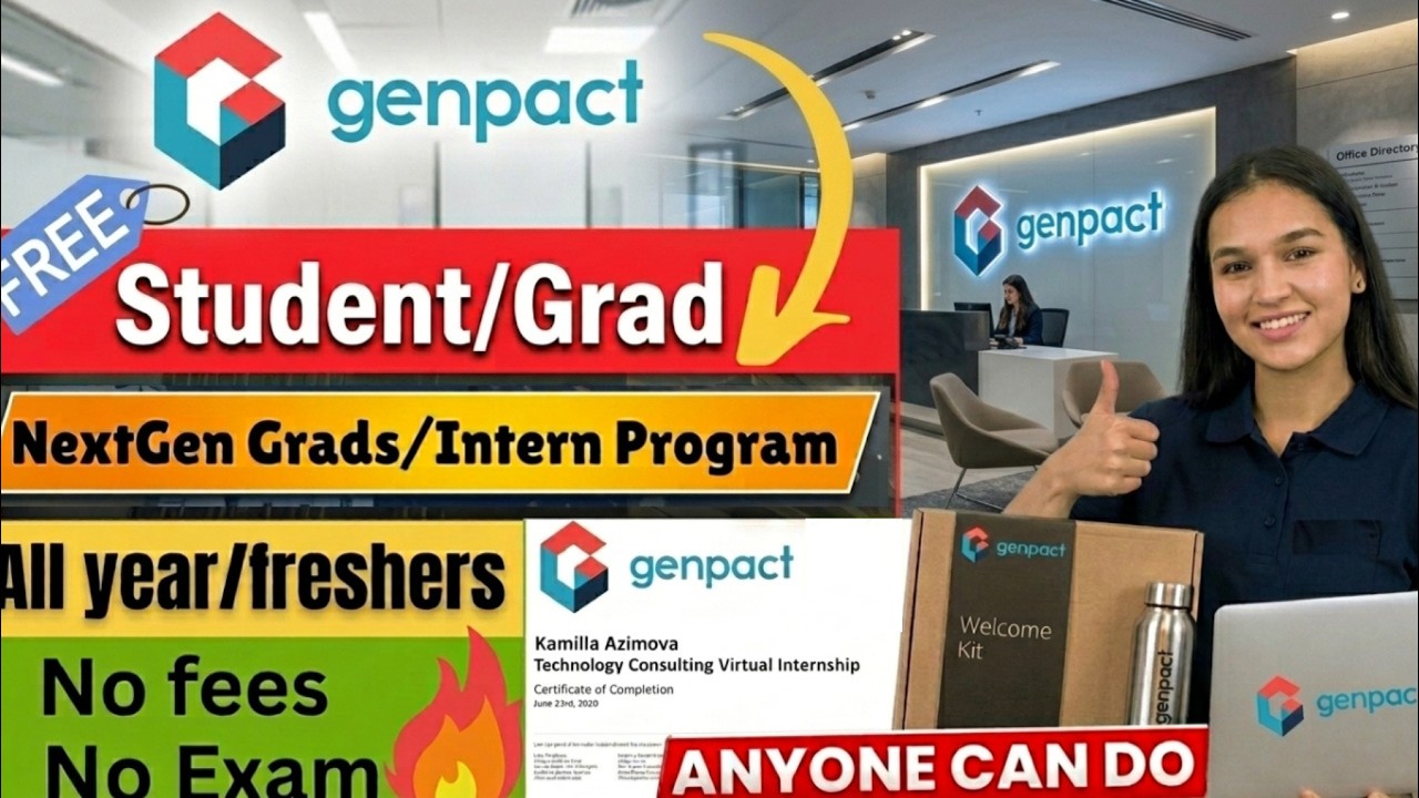 Genpact NextGen Program 2026 | Internship & Graduate Hiring | Freshers Apply Now