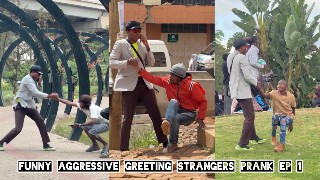 Aggressive greeting prank on strangers |Ep 1|Black mully