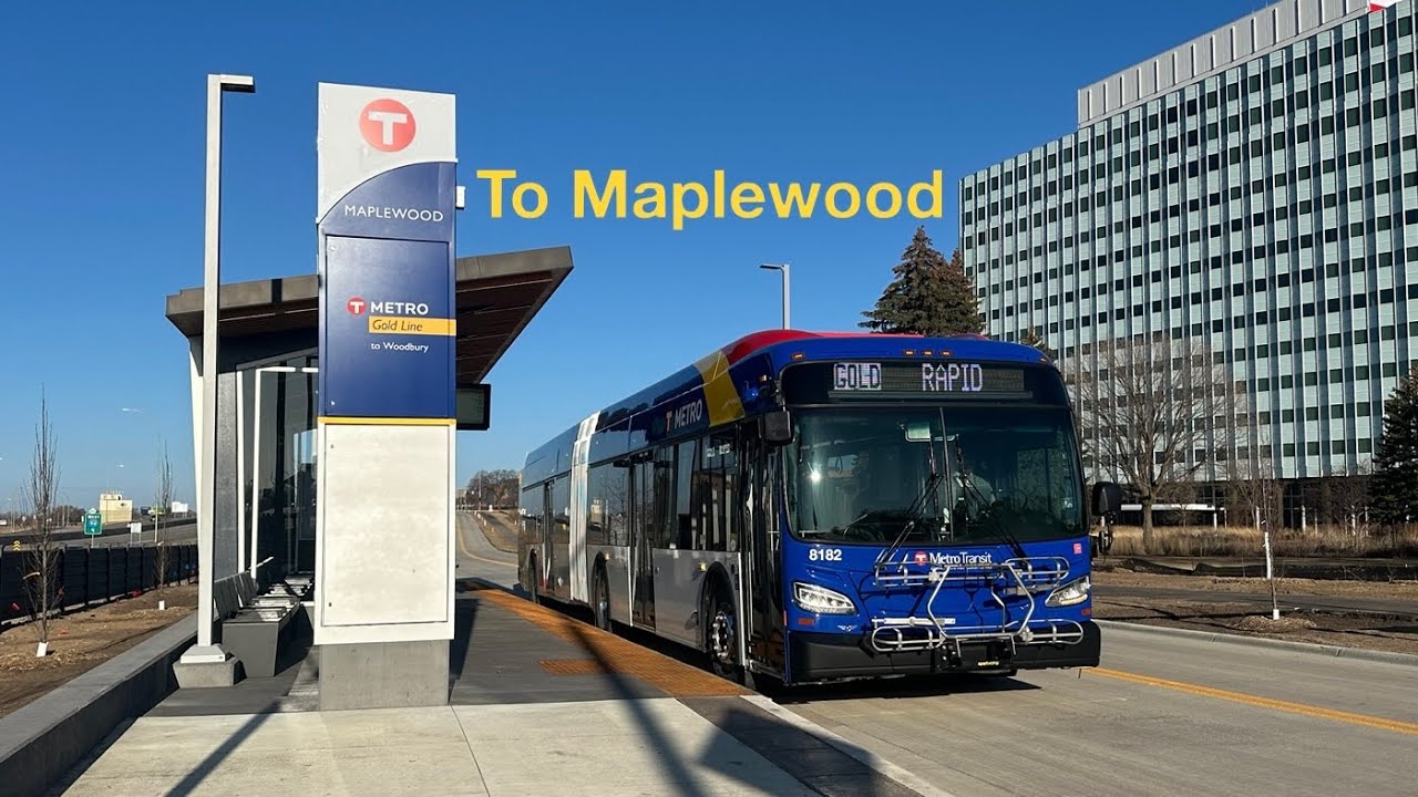 METRO Gold Line Ride from St. Paul to Maplewood