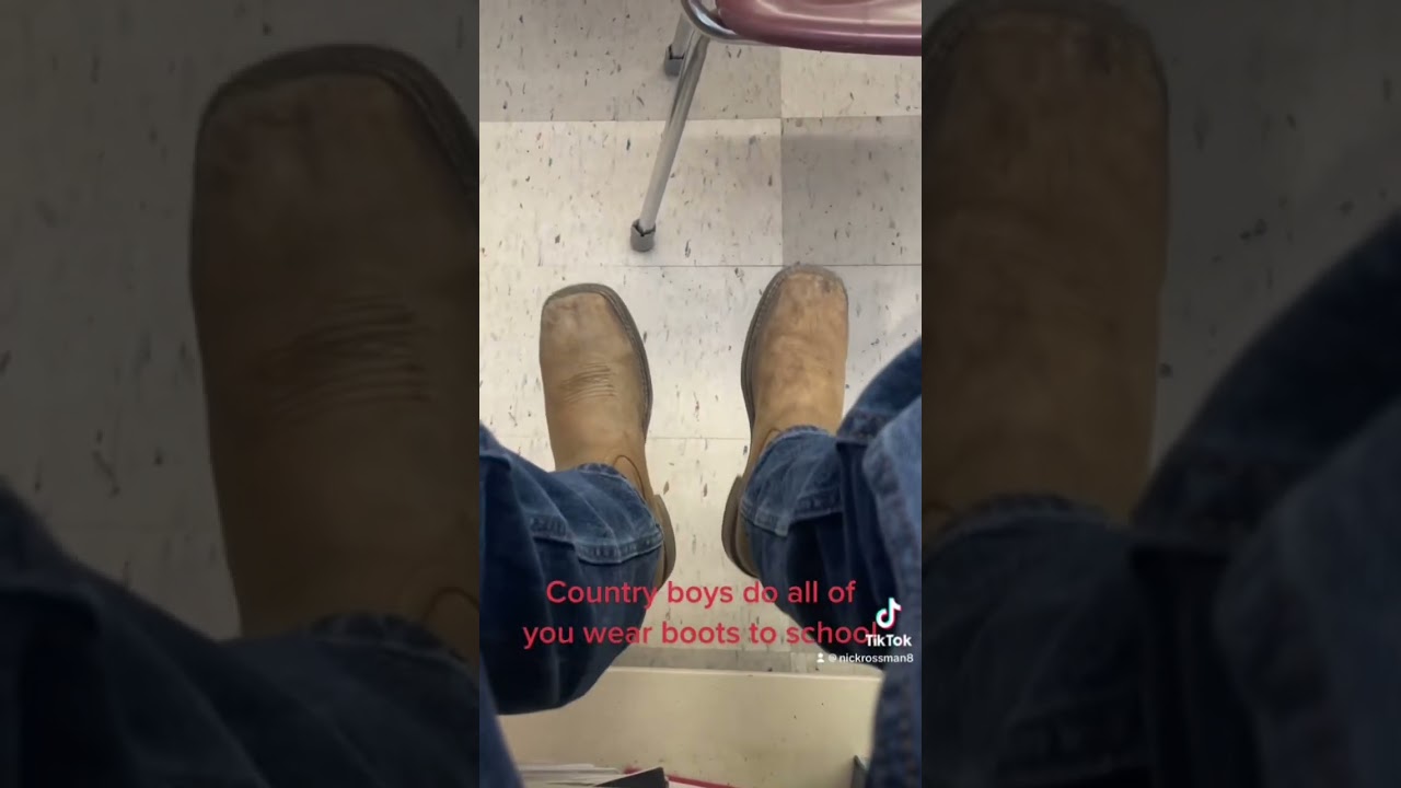 Do all of you wear boots to school