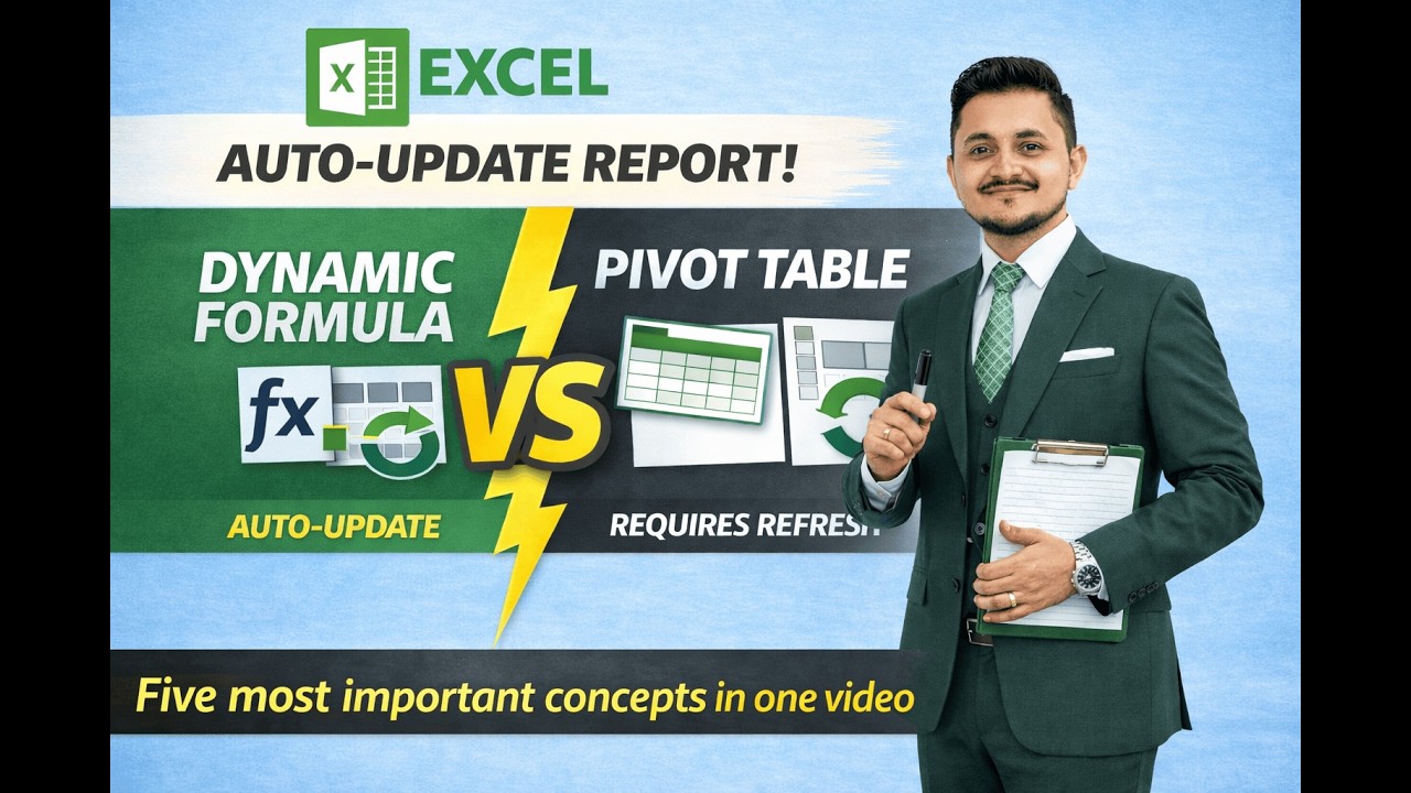 5 Advanced Excel Tricks Every Office Employee Must Know | Dynamic Reports Explained |Category Bucket