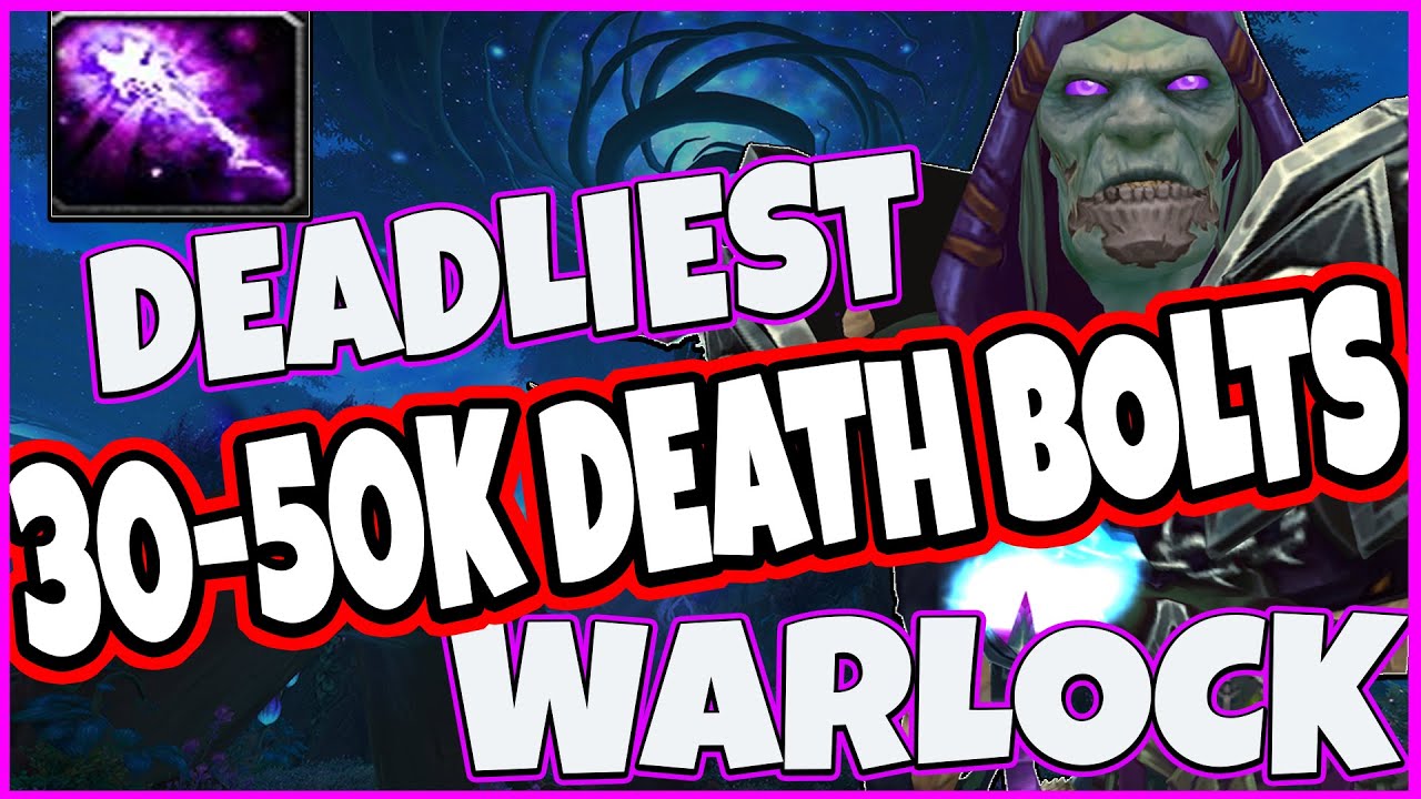DEADLIEST AFFLICTION WARLOCK IN SHADOWLANDS! 50k DEATH BOLTS ONESHOT COMPILATION - BUALOCK 9.1.5