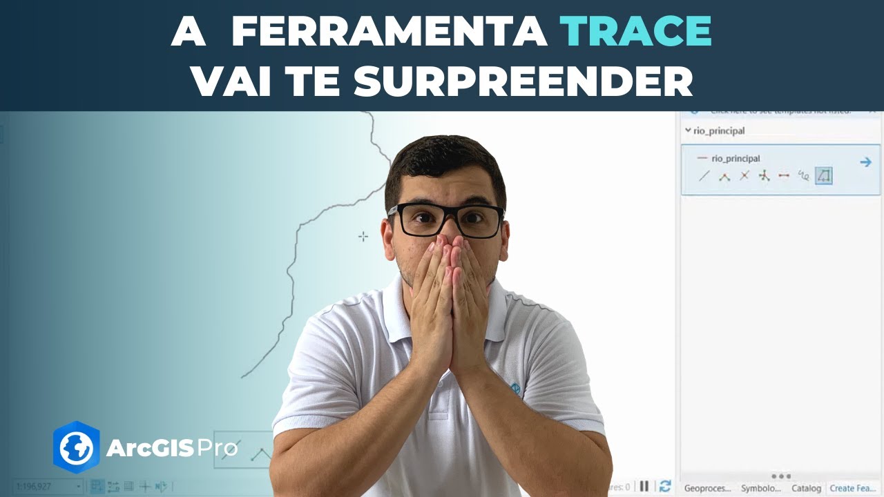 Como delimitar um rio principal no ArcGIS Pro (Ferramenta Trace)