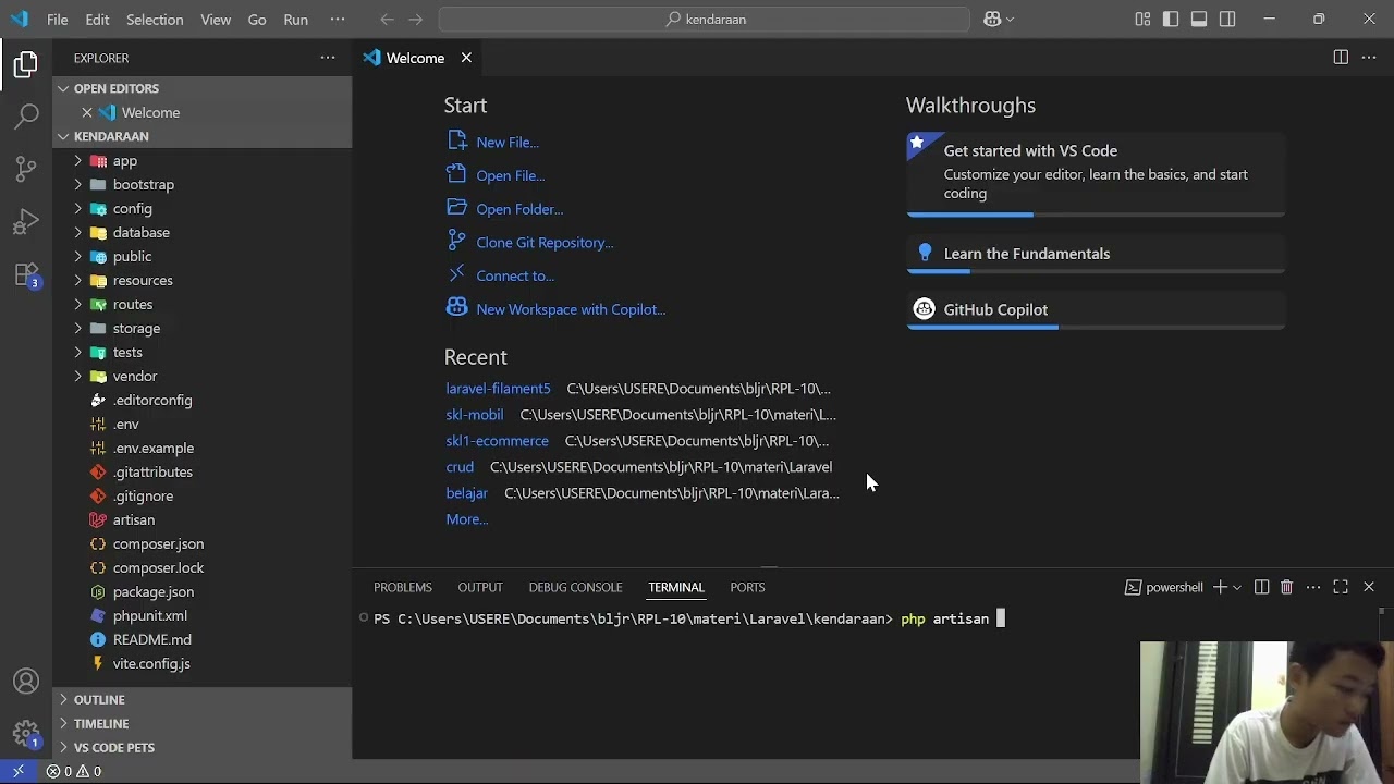 Tugas mapel RPL membuat tutorial CRUD menggunakan laravel