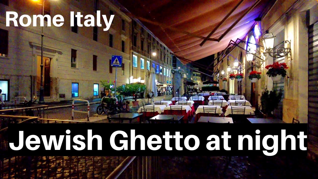 Rome Italy - Jewish Ghetto walking tour at night