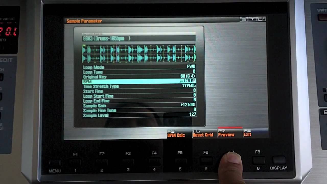 Roland Fantom G Importing Samples from computer and Inserting into Sequencer