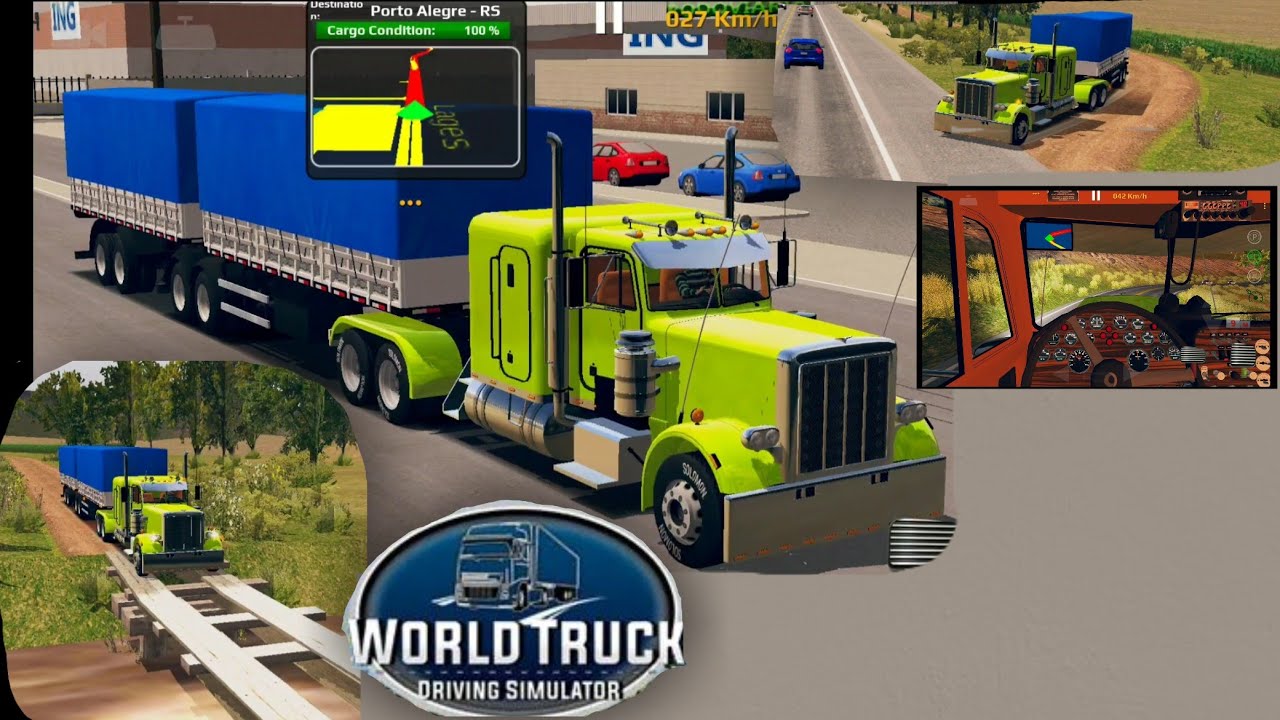 World Truck Driving Simulator - GamePlay #4 (Peterbilt 359 & Dirt Road)