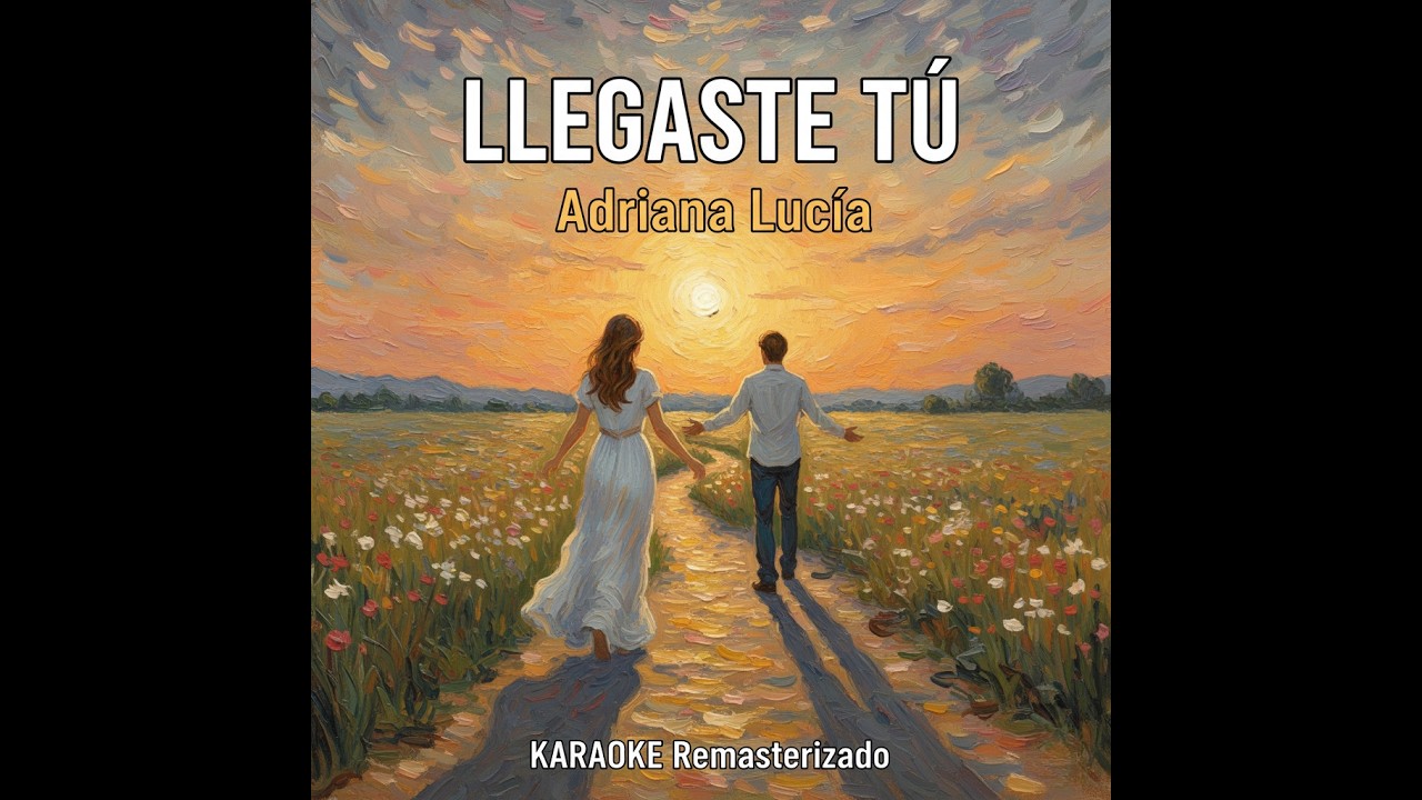 Llegaste Tú - Adriana Lucía | Karaoke Profesional Remasterizado | Vallenato de Gala HD