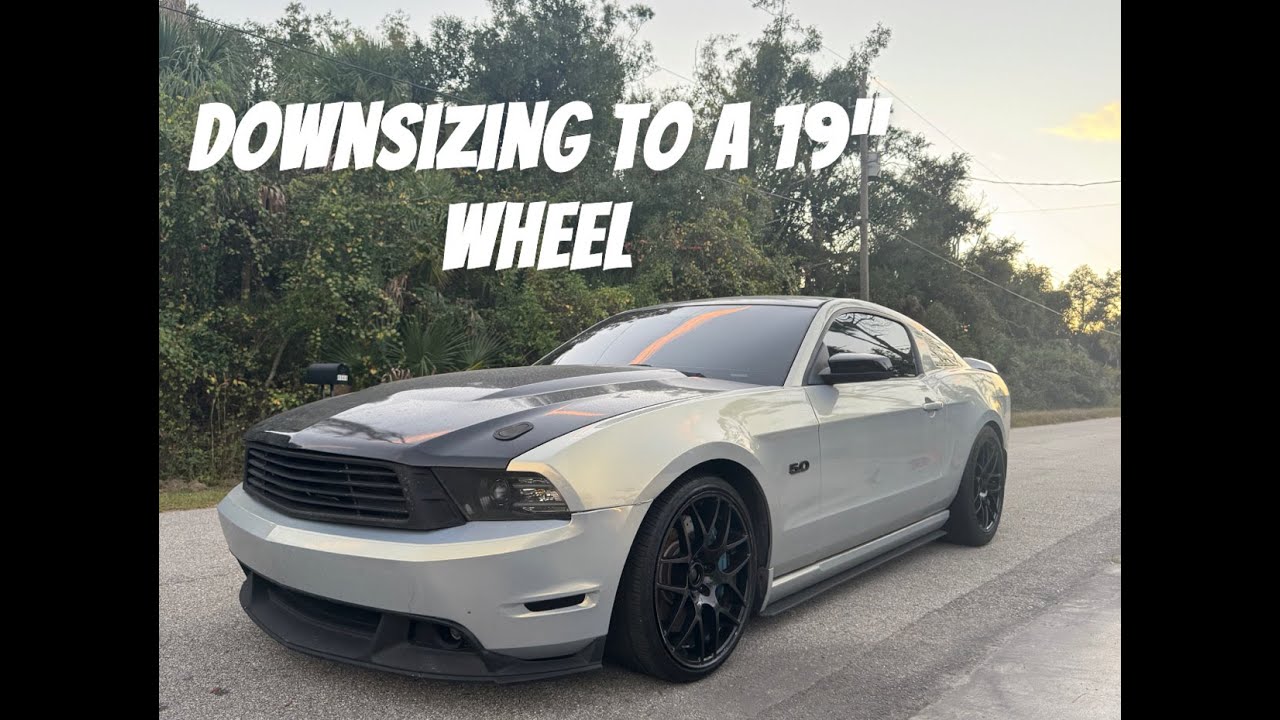 MUSTANG GETS NEW WHEELS! FIRST MOD