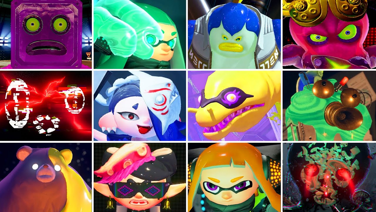 Splatoon Series - All Bosses (2015 - 2024)