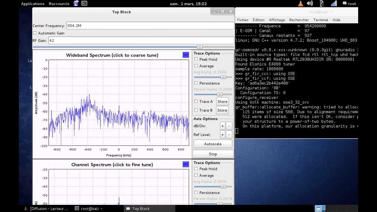 RTL SDR Decode GSM et E GSM