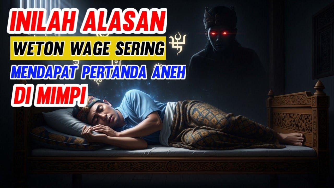 INILAH ALASAN WETON WAGE SERING MENDAPATKAN PERTANDA ANEH DI MIMPI! - MAKNA WETON