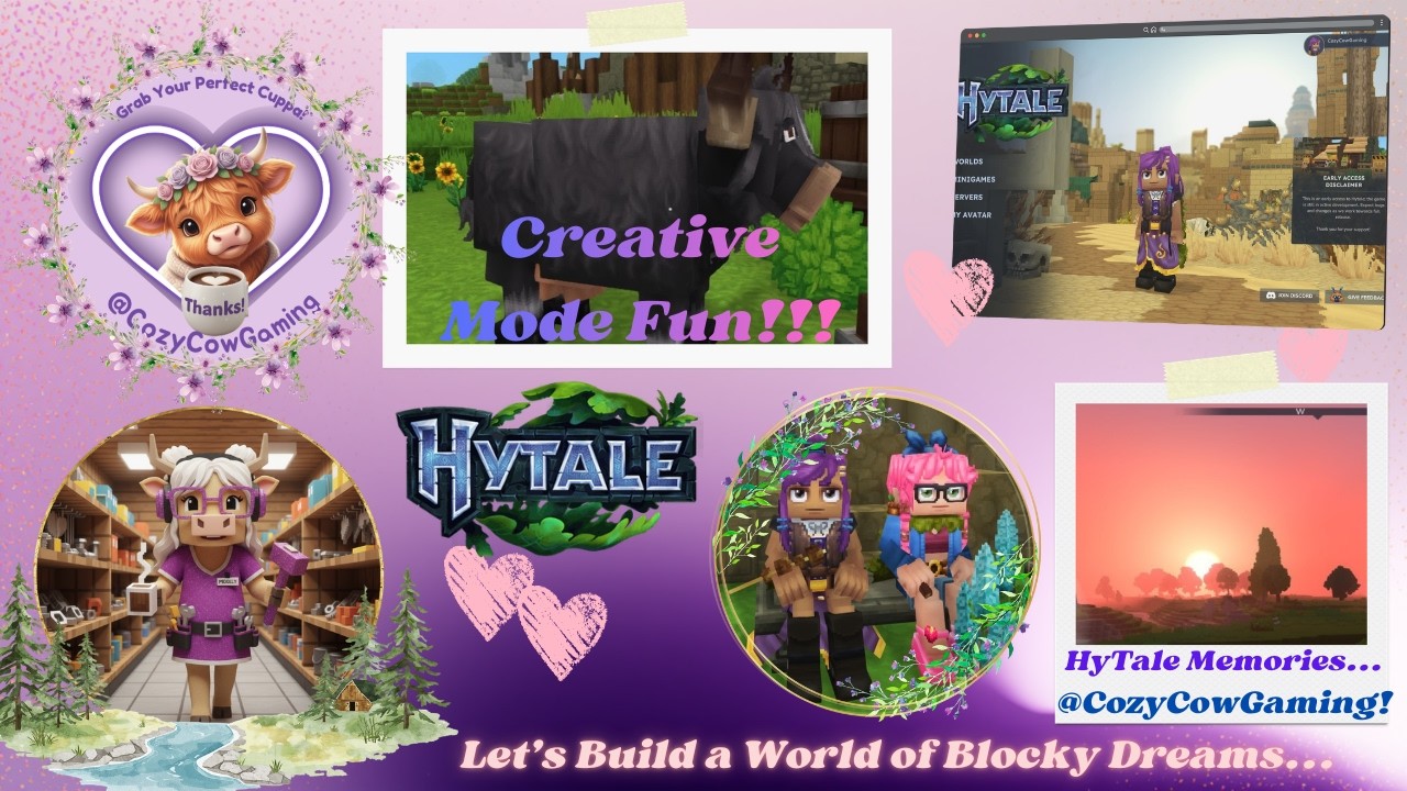 HyTale Creative MP Thu @ 4 am With @CozyCowGaming