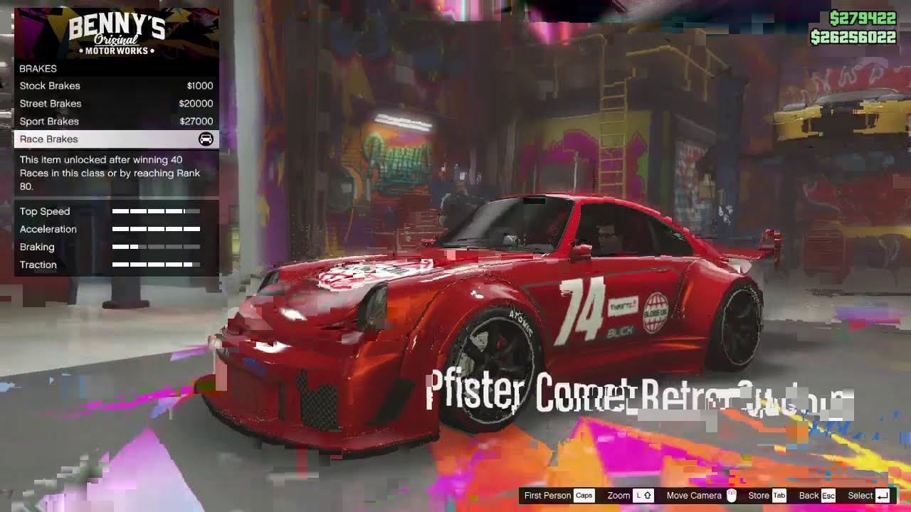 GTA Online Pfister Comet Retro Custom (911 RWB) (All customization) [Benny's Original Motor Works]