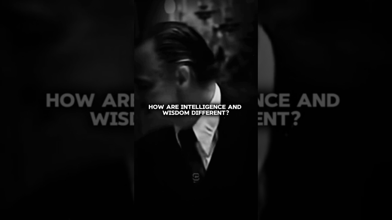 How are intelligence and wisdom .#motivation #selfimprovement #mindset