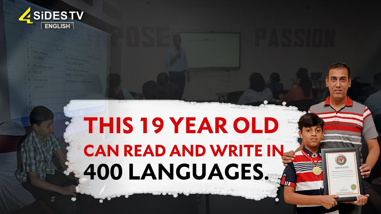 This 19 year old can read and write in 400 languages | English News | 4Sides TV English