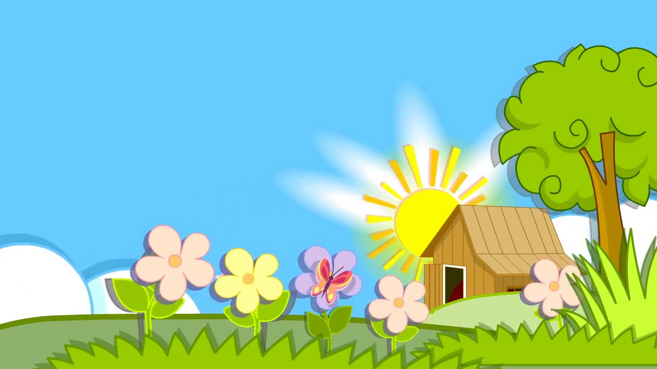Video Background Stock Footage Free (sunny village fairy farm looping animation)