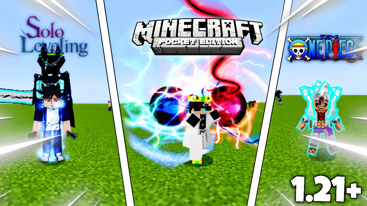 TOP 3 BEST ANIME MODS FOR MCPE 1.21+