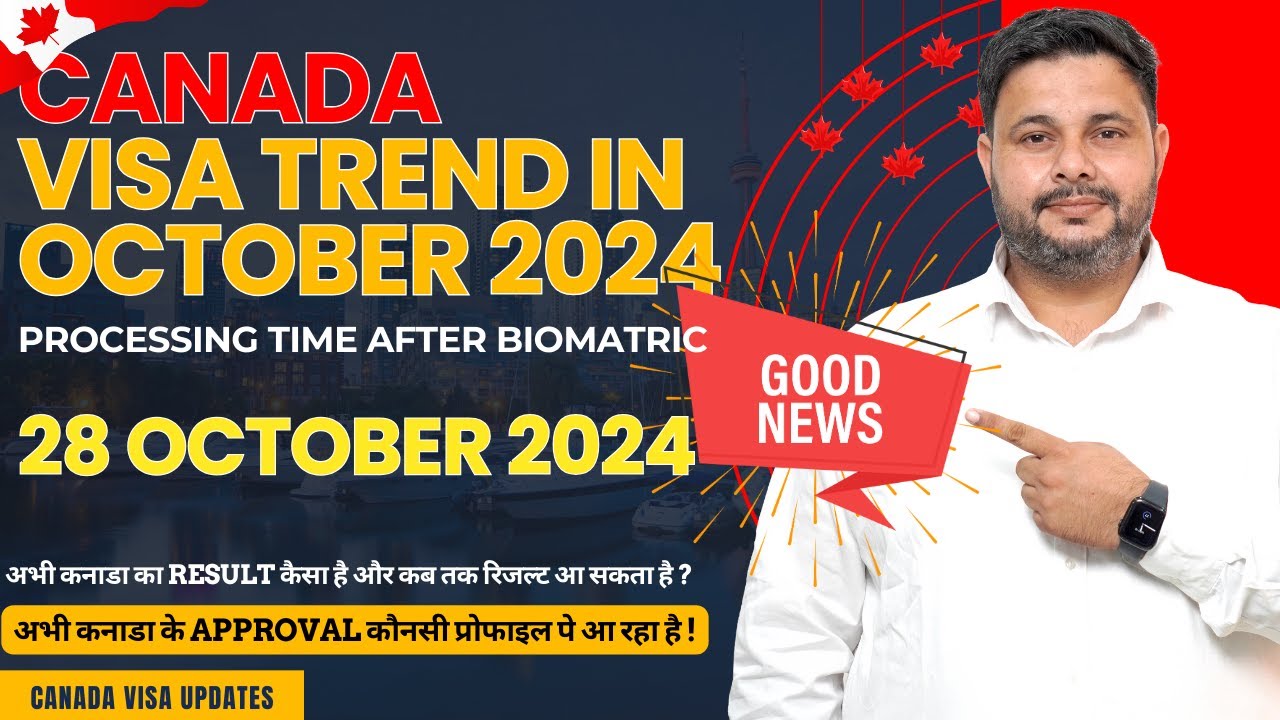 Canada Tourist Visa Trend in October 2024 | 28 October 2024 Recent Canada Tourist Visa Updates