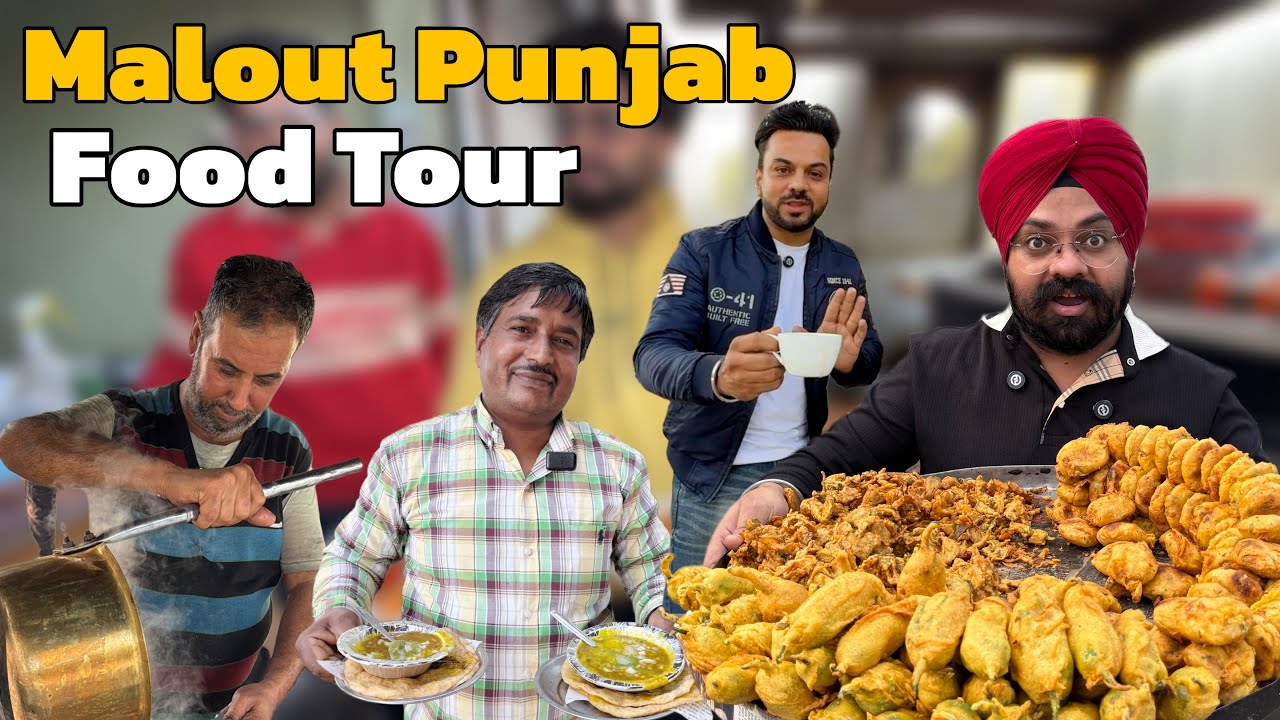 Top 5 Street Food of Punjab | Indian Street Food | Chole Bathure , Dahi Bhale , pakode , Snaks ,Chai