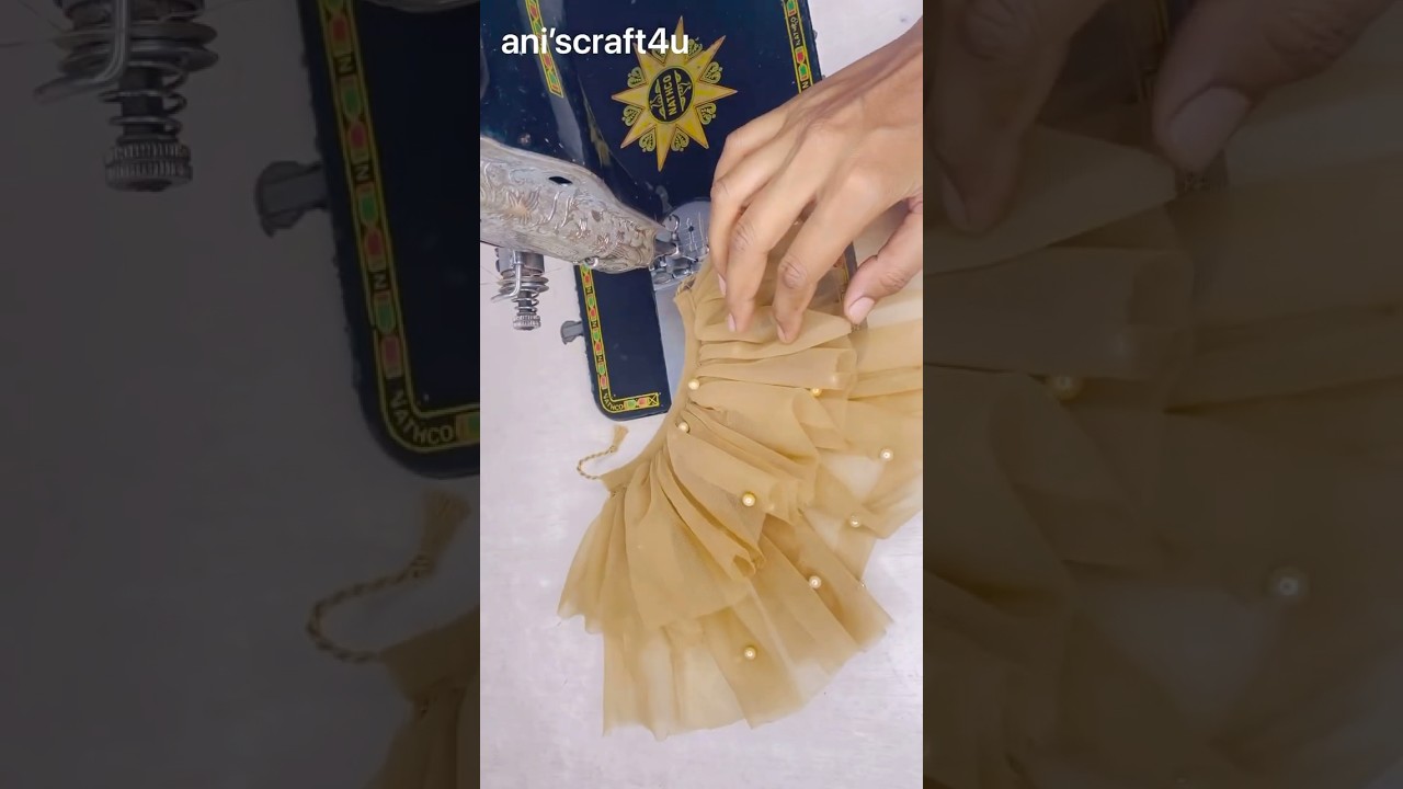 How to make net fabric beautiful dress for Radha Rani / laddu gopal ji dress