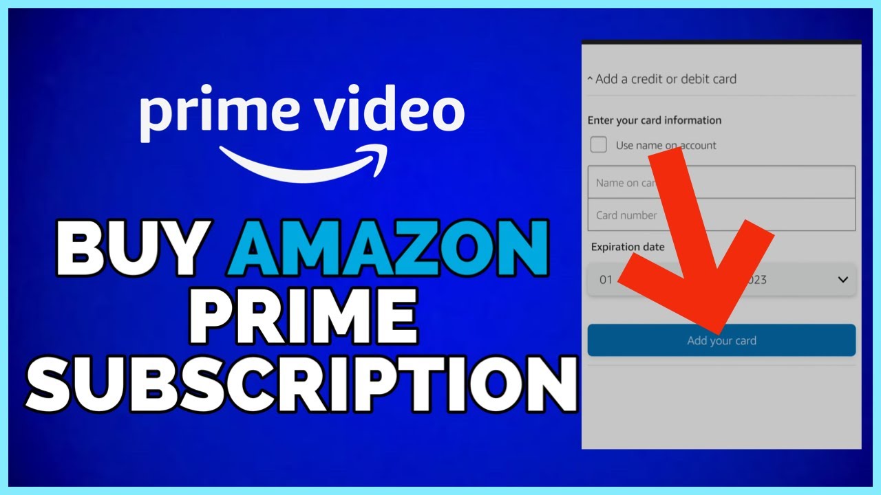 How To Buy Amazon Prime Video Subscription (2023) - Full Guide