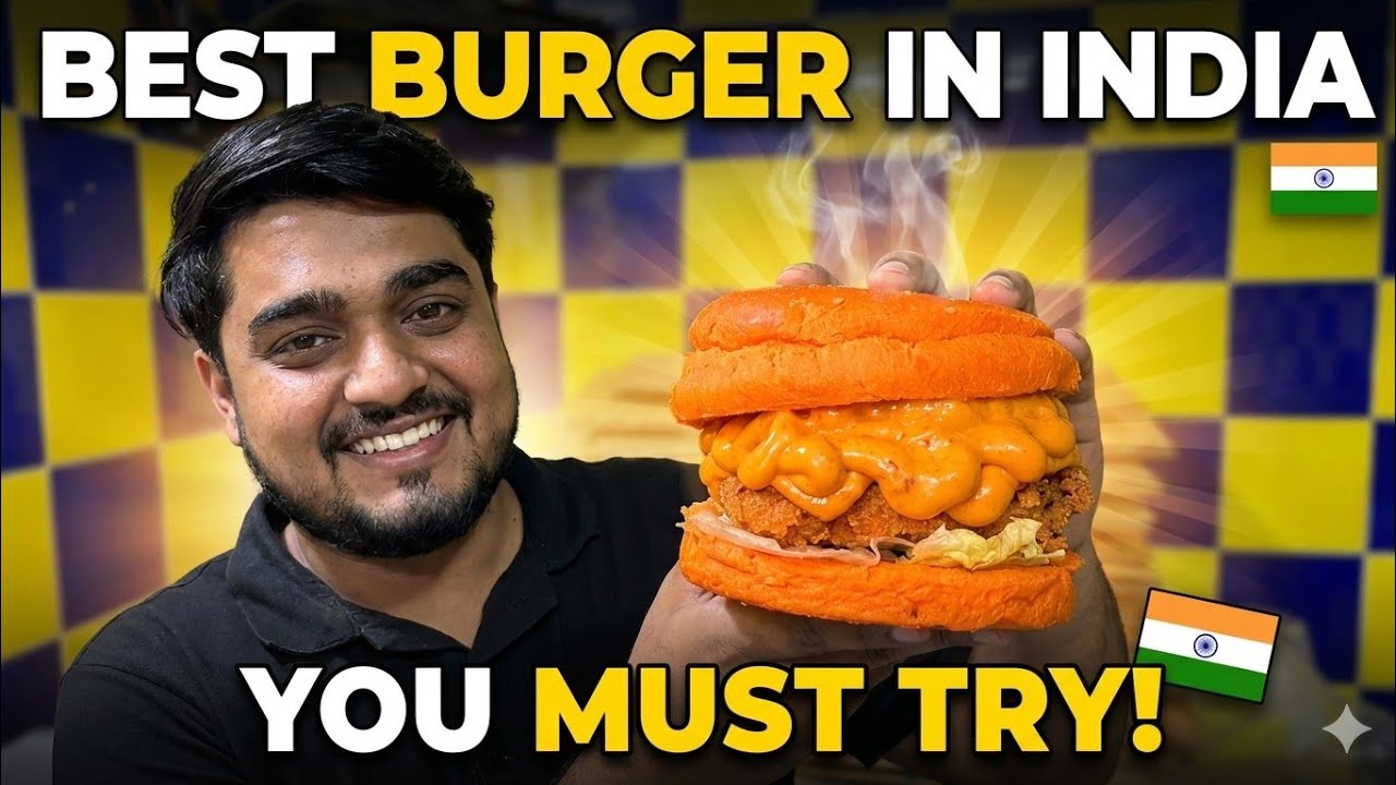 Trying Best Burger In India | Chicken Burger | Over The Moon Burger 