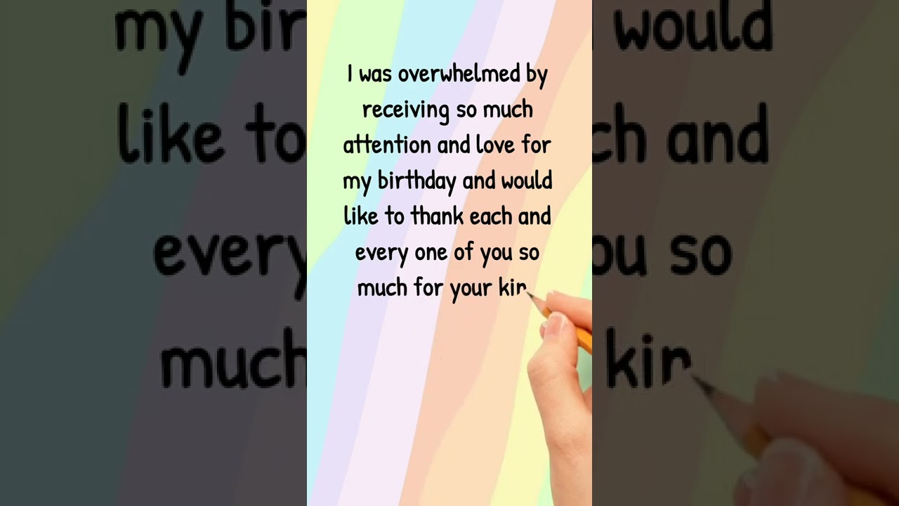 Thank you message for birthday wishes #shorts