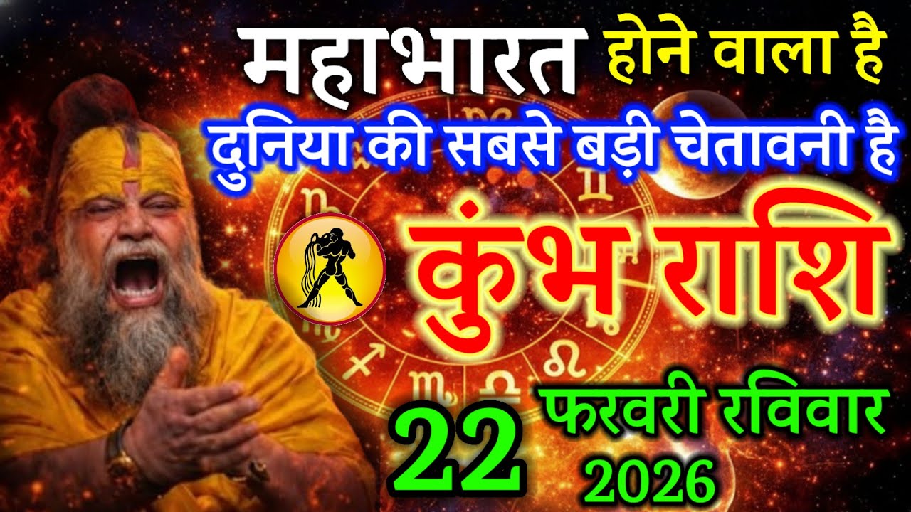कुम्भ राशि 10 फरवरी 2026 महाभारत होने वाला है दुनिया की सबसे बड़ी चेतावनी है