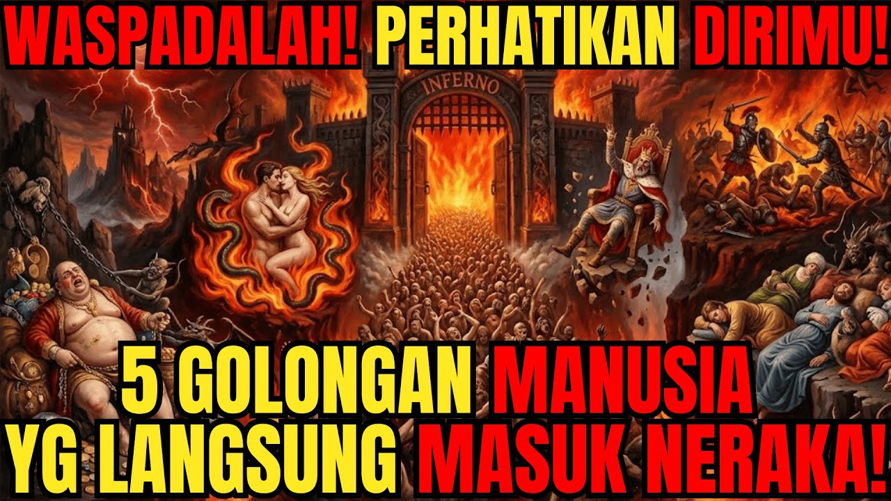 5 GOLONGAN MANUSIA YANG PASTI MASUK NERAKA TANPA AMPUN‼️ MUNGKIN KAMU SALAH SATUNYA❗️