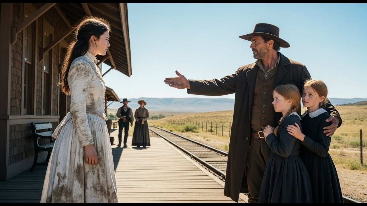 Rejected at the Station, She Was Leaving Forever — Until the Cowboy Said, “My Twins Need a Mother Li
