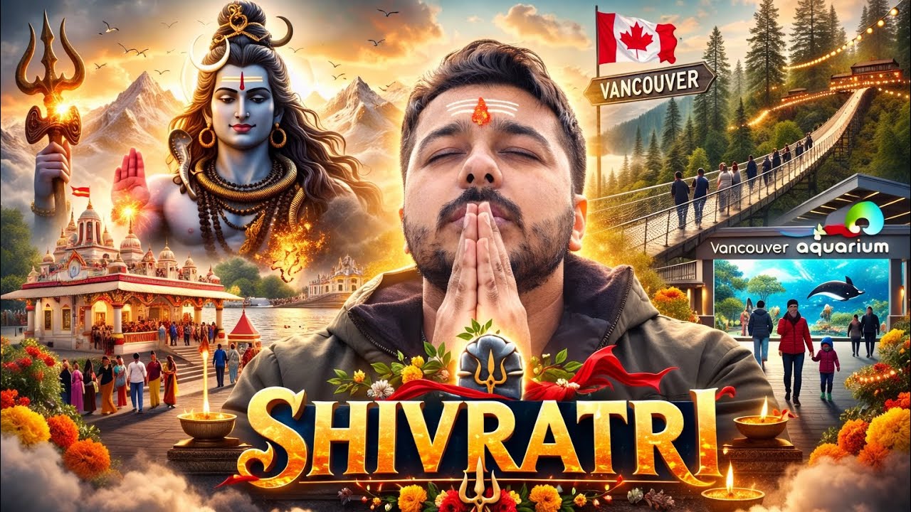 Mahashivratri in Vancouver 🕉️ | Temple Darshan + Capilano Bridge + Aquarium Vlog