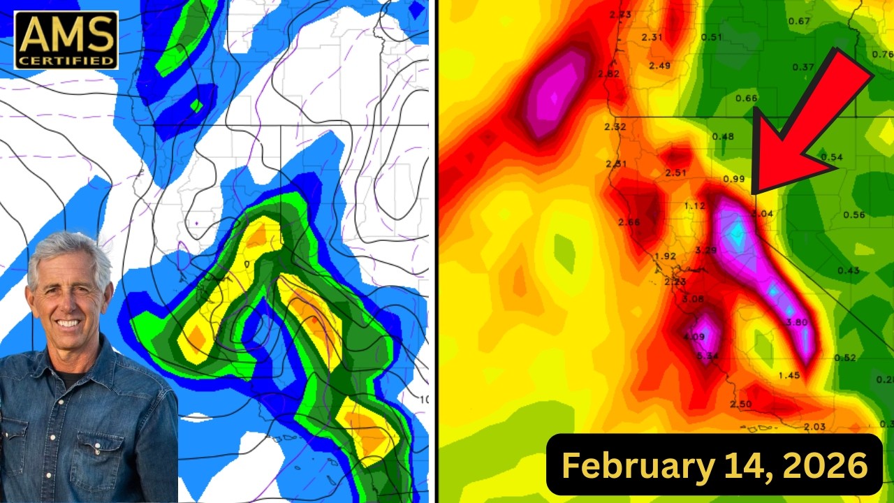 Big California Storm Series: Heavy Snow, Widespread Rain, Gusty Winds
