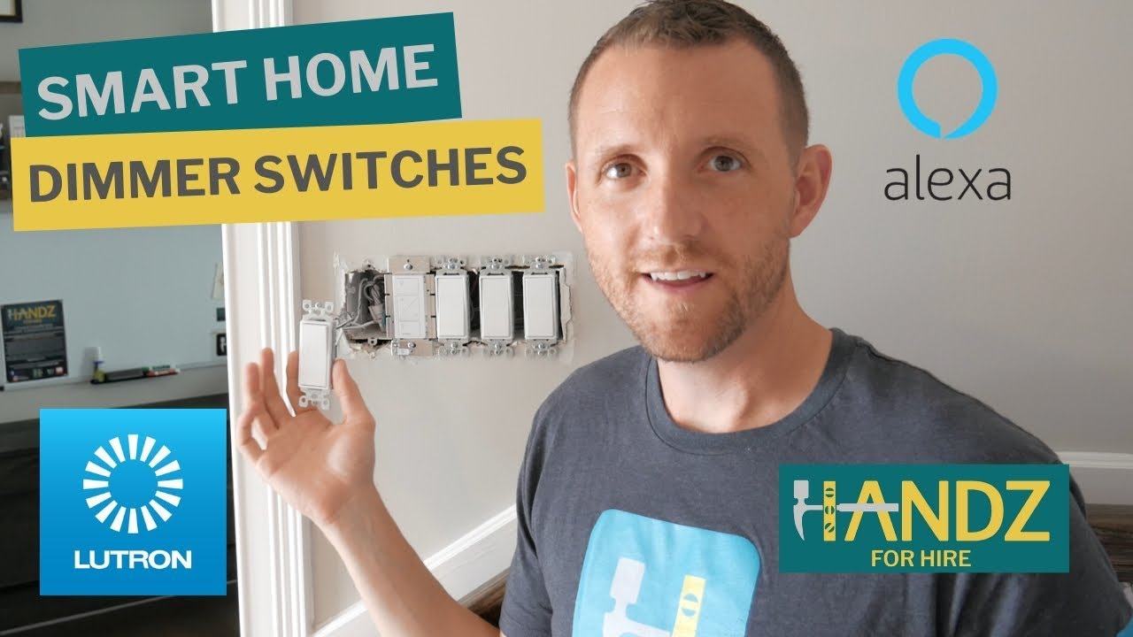 Установка диммерного выключателя Lutron Caseta с помощью пульта Pico Remote, приложения Lutron и ...