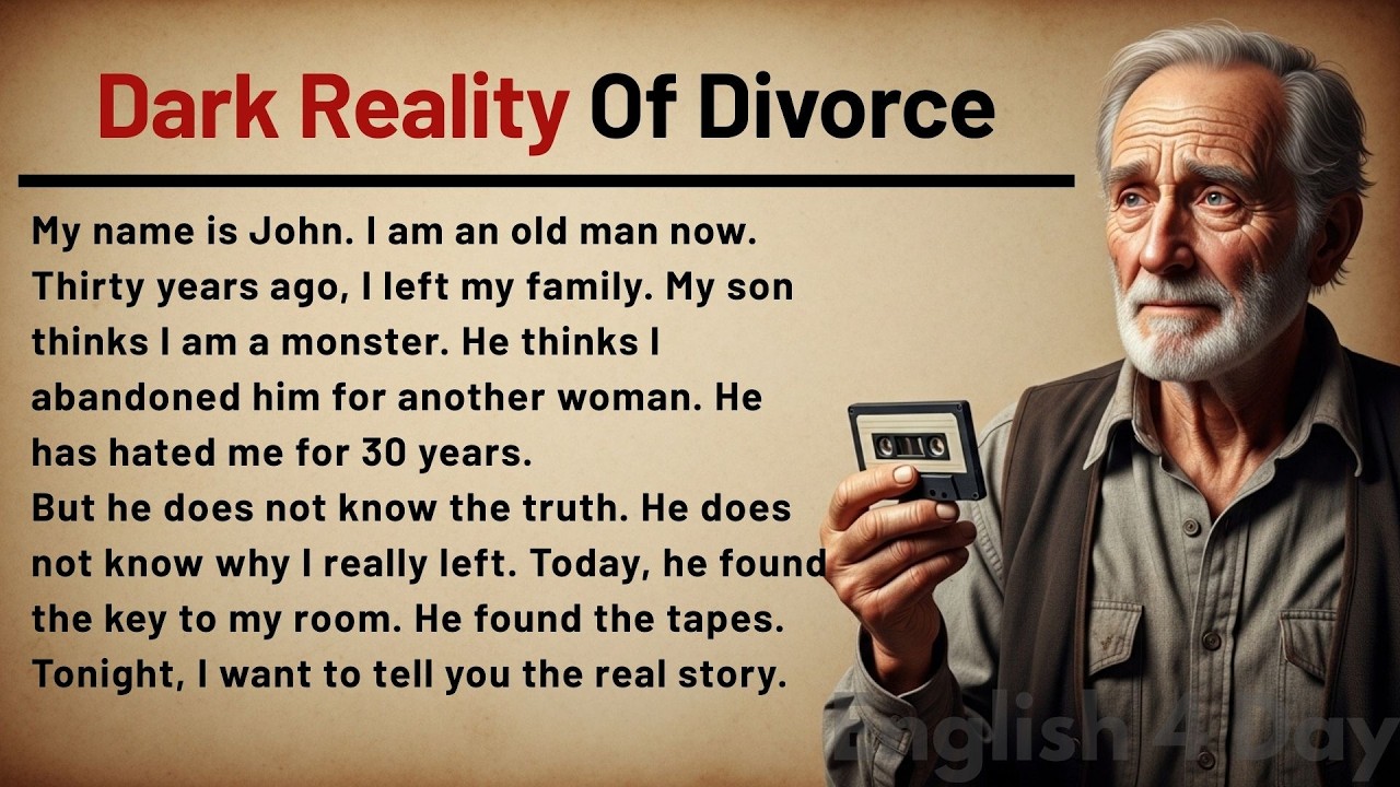 Learn English Through Story Level 3 -Graded Reader Level 3 - English Story - Dark Reality Of Divorce