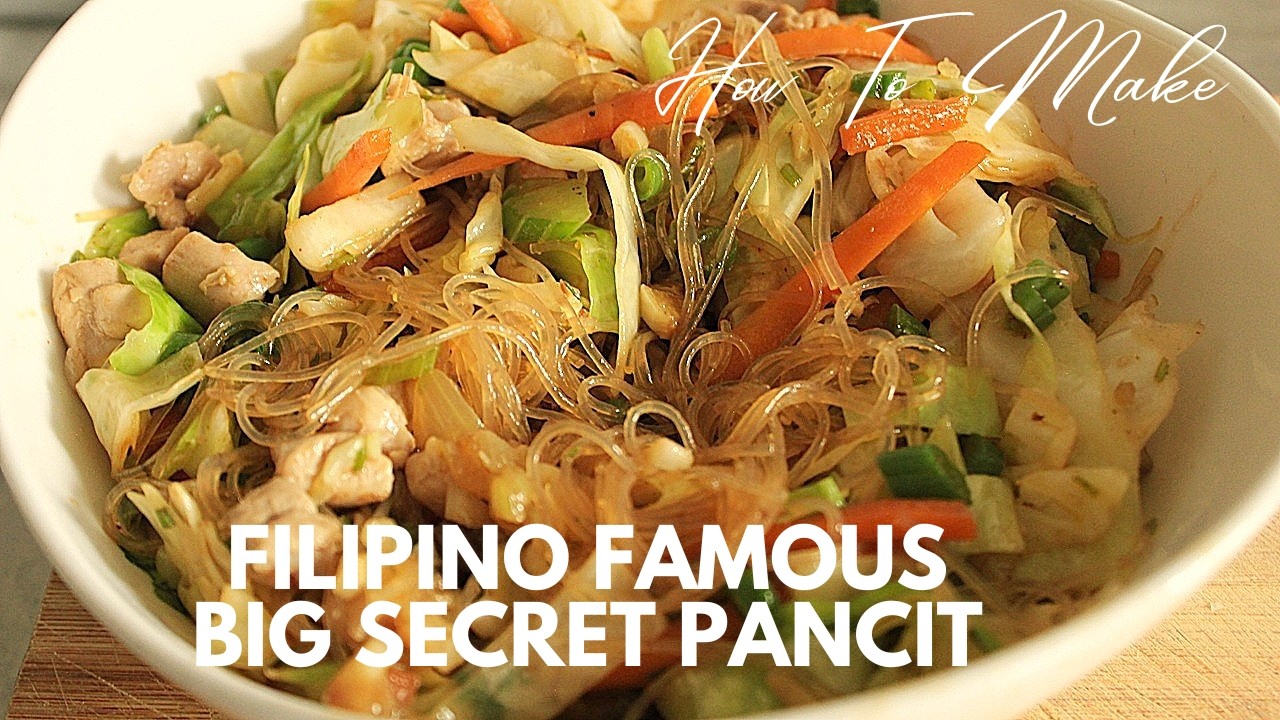 Filipino Noodles With Chicken Thighs | Pancit Bihon |
