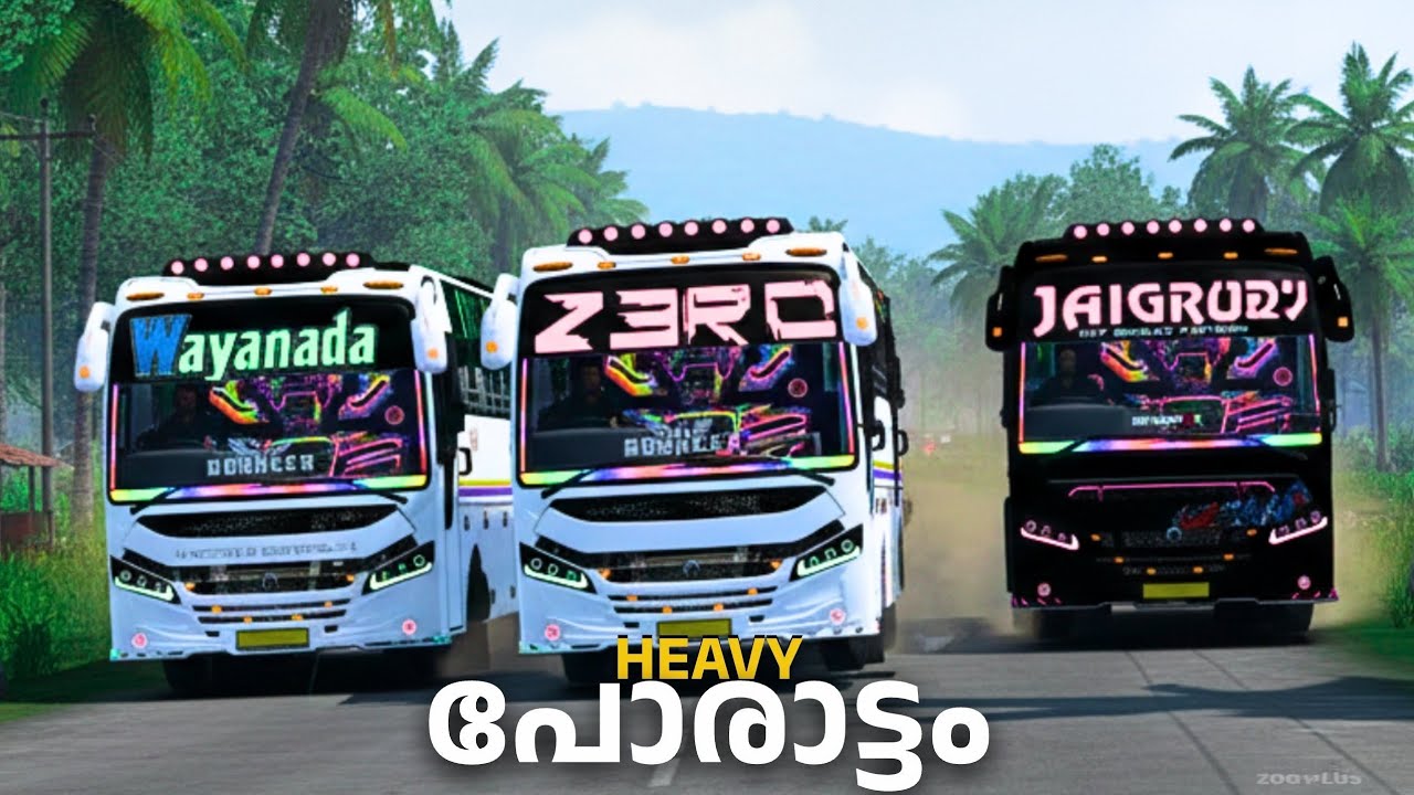 JAIGURU VS WAYANADAN VS ZERO |HEVAY RACE ON KERALA ROADS | LOGITECH G29 + H SHIFTER | ZOG PLUS
